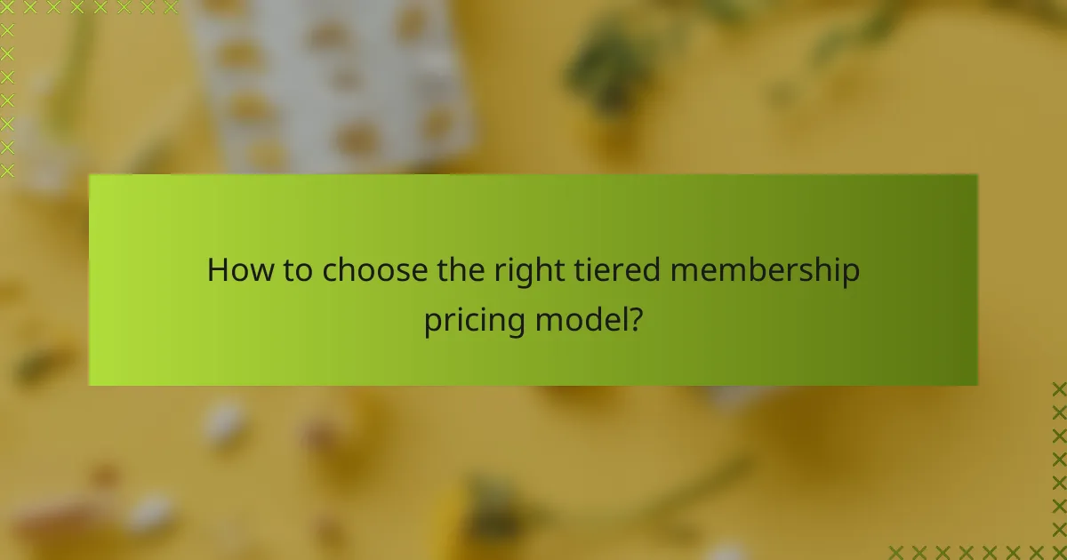 How to choose the right tiered membership pricing model?